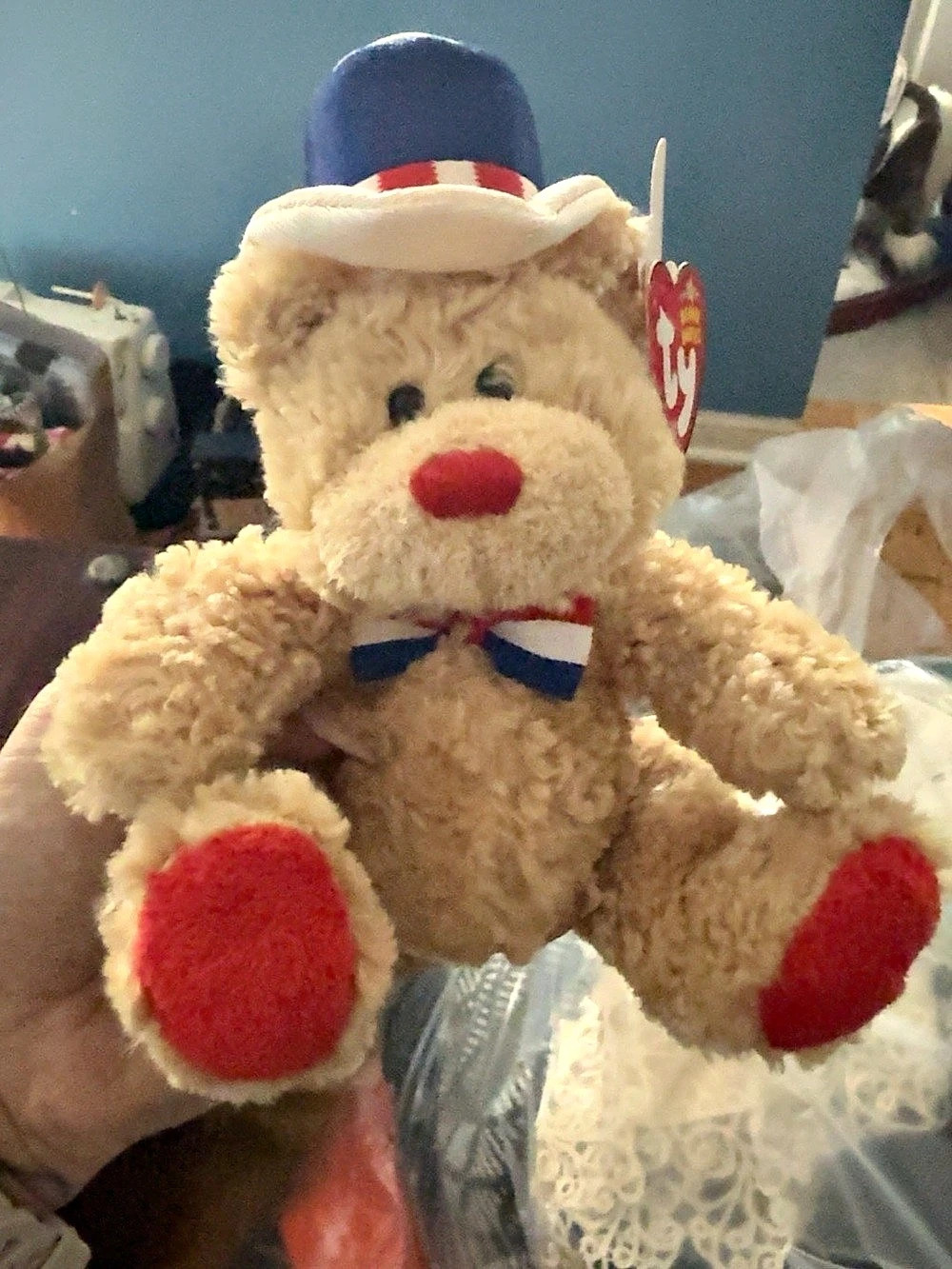 Ty Independence Patriotic Teddy Bear NWT
